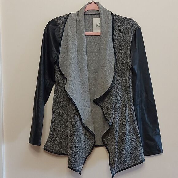JACK pleather sleeve jacket sz. S - Picture 1 of 4